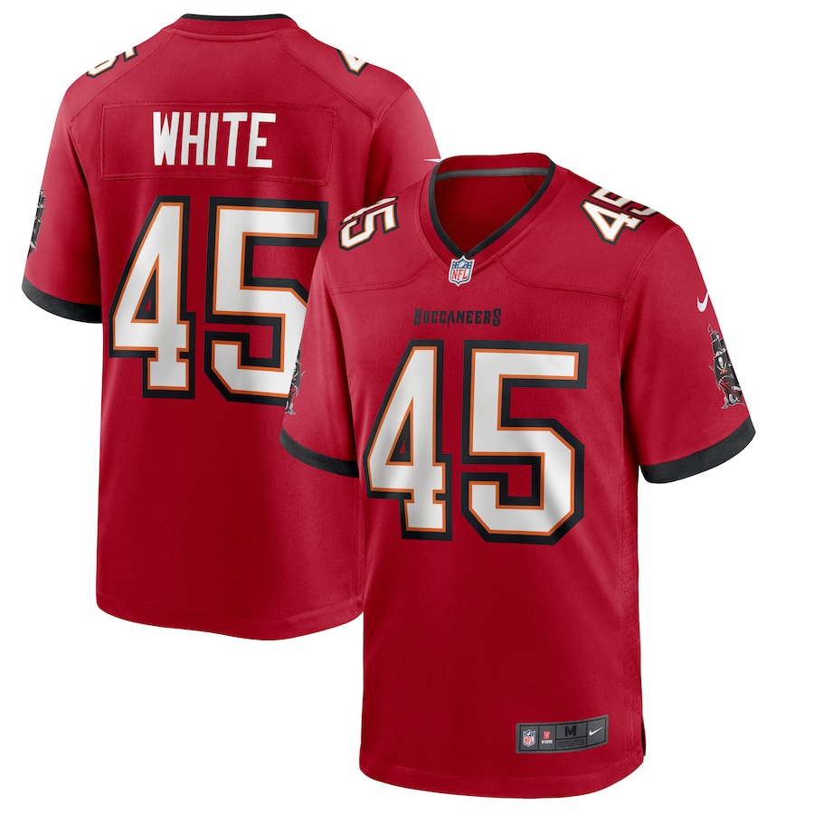 Men's Tampa Bay Buccaneers Devin White Nike Red Game Player Jersey
