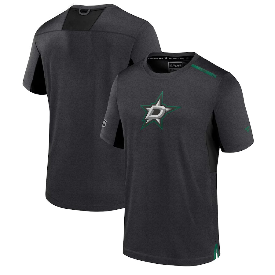 Men's Dallas Stars Fanatics Black Authentic Pro Performance T-Shirt