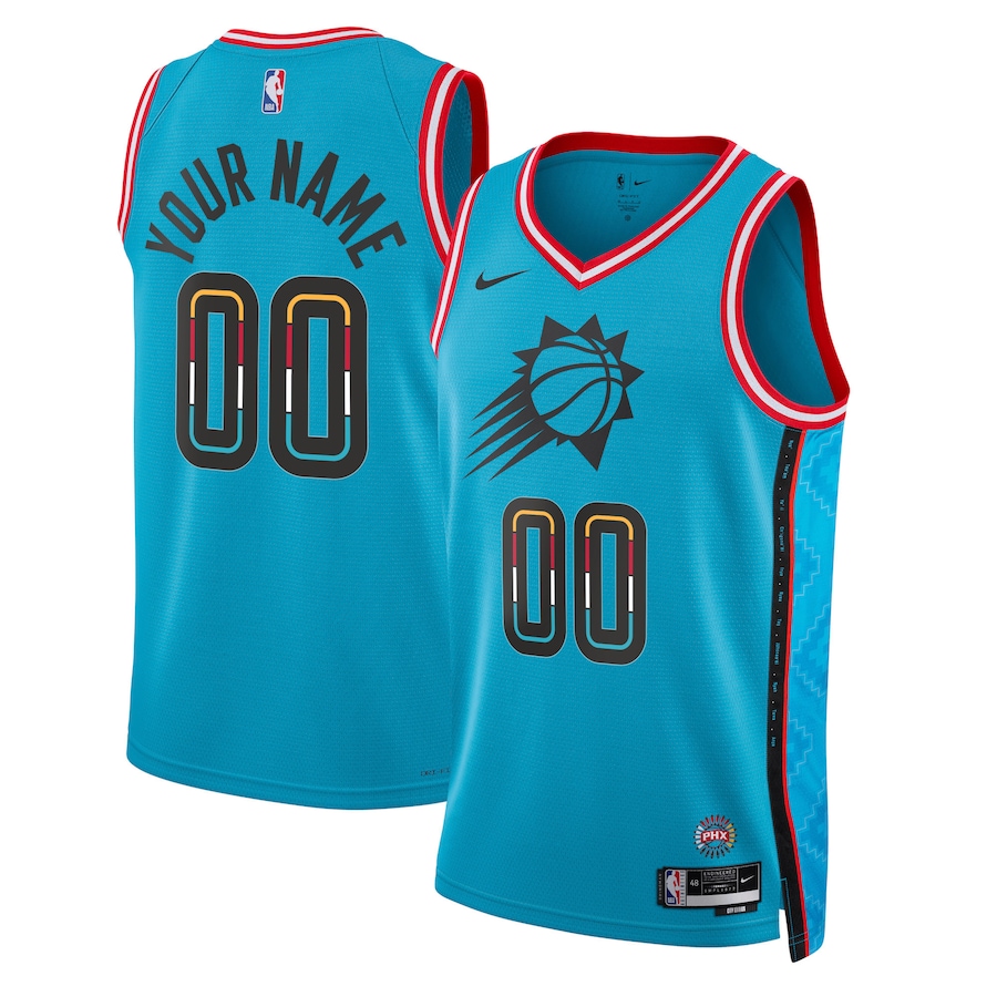 Unisex Phoenix Suns Nike Turquoise 2022/23 Swingman Custom Jersey - City Edition