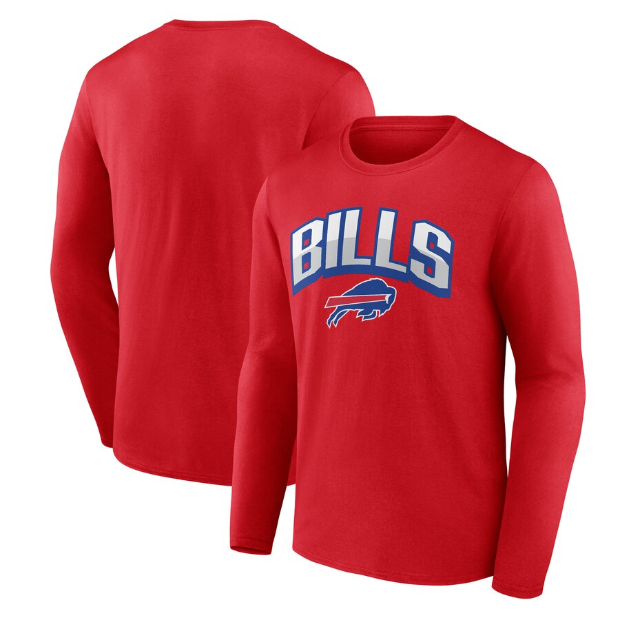 Men's Buffalo Bills  Fanatics Red Long Sleeve T-Shirt
