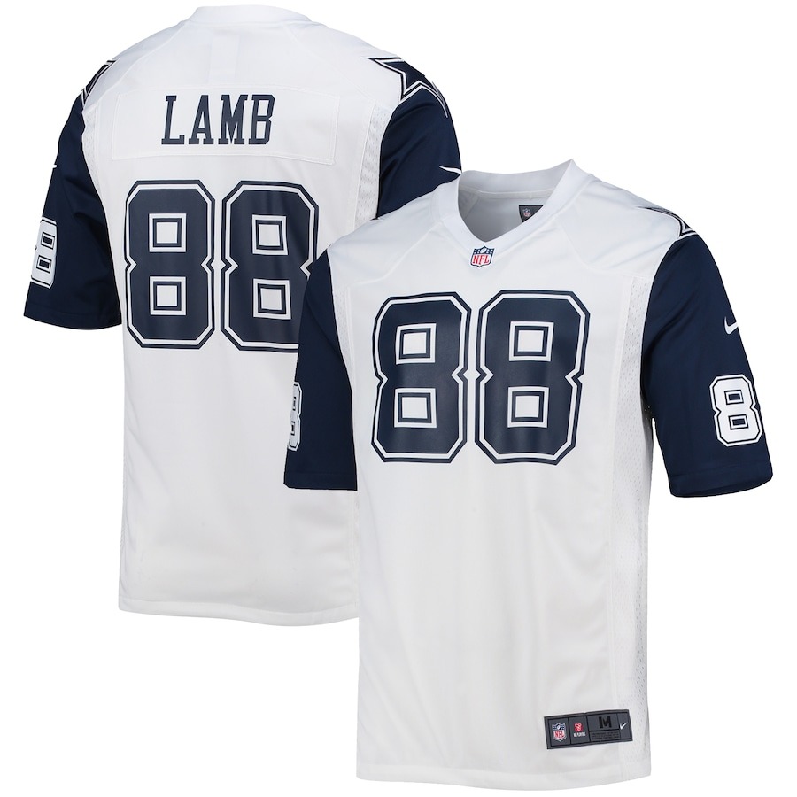 Men's Dallas Cowboys CeeDee Lamb Nike White Alternate Game Jersey