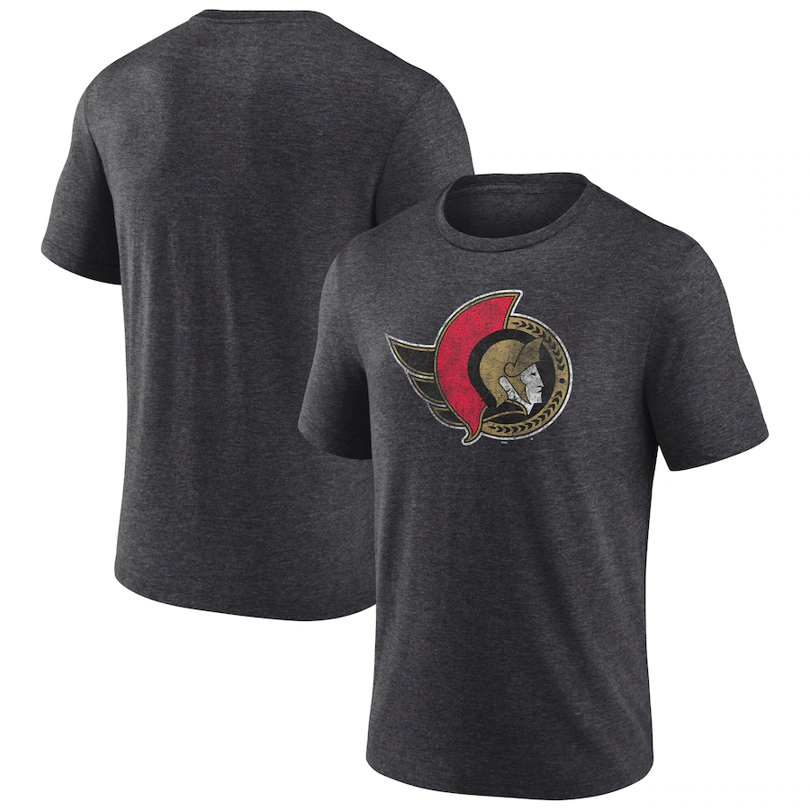 Men's Ottawa Senators Fanatics Black NHL Special Edition Tri-Blend T-Shirt