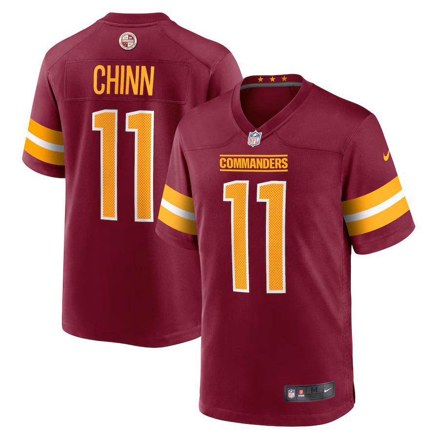 Men's Washington Commanders Jeremy Chinn Nike  Burgundy Game Jersey