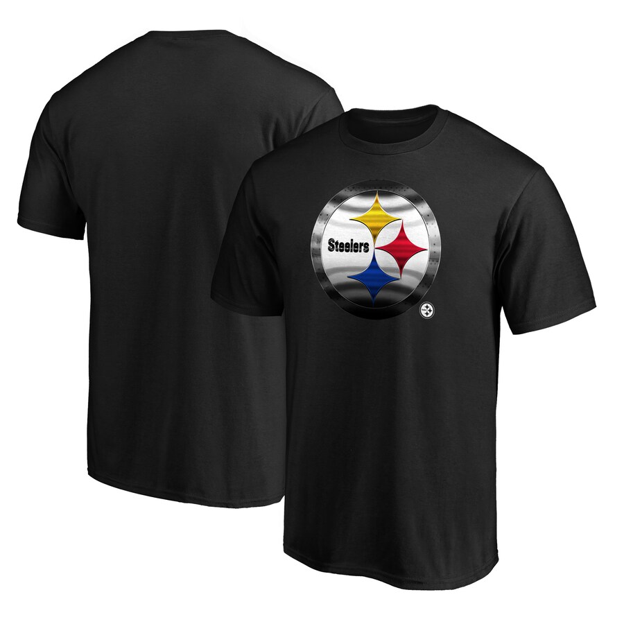 Men's Pittsburgh Steelers Black Midnight Mascot T-Shirt