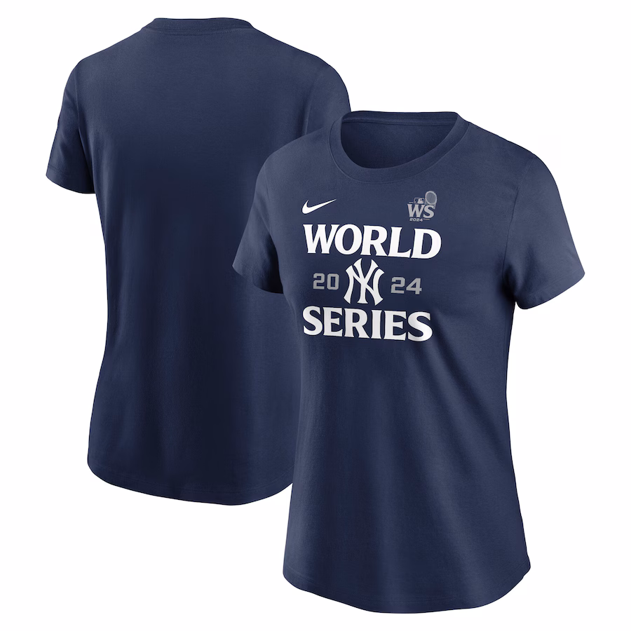 Women's New York Yankees Nike Navy 2024 World Series Authentic Collection T-Shirt