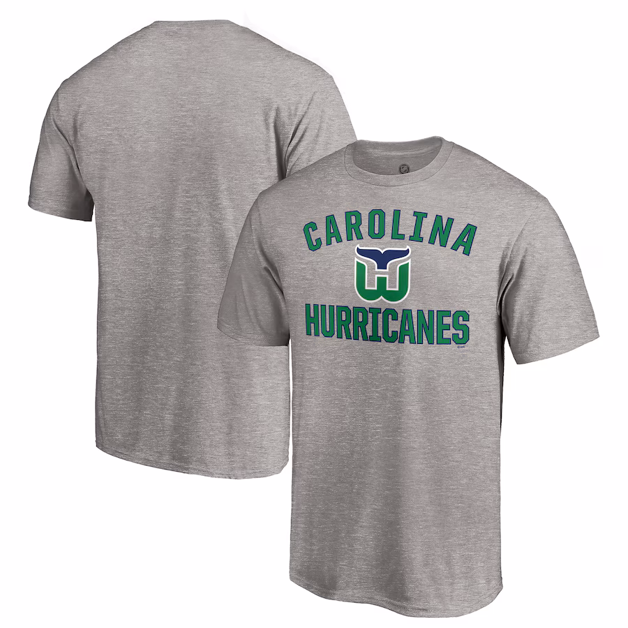 Men's Carolina Hurricanes Heather Gray Special Edition Victory Arch T-Shirt