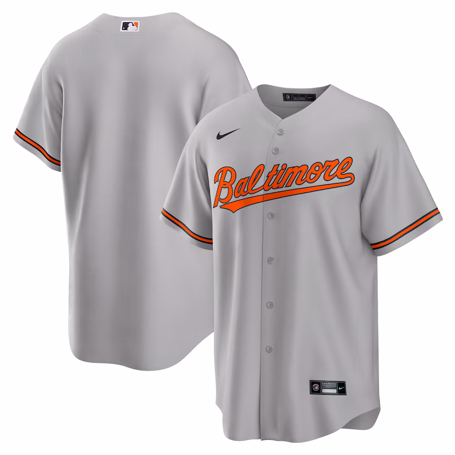 Men's Baltimore Orioles Nike Gray Road Replica Team Jersey