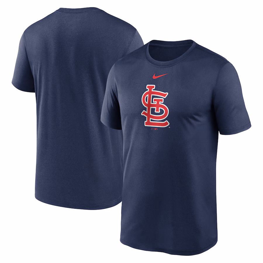 Men's St. Louis Cardinals Nike Navy Legend Fuse Large Logo Performance T-Shirt