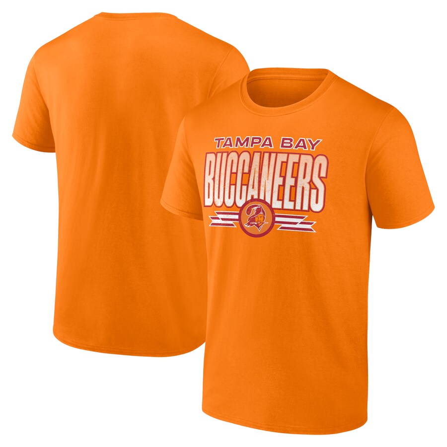 Men's Tampa Bay Buccaneers Fanatics Orange Fading Out T-Shirt