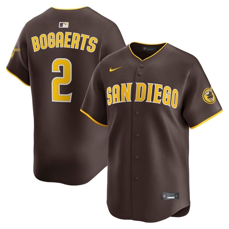 Men's San Diego Padres Xander Bogaerts Nike Brown Alternate Limited Player Jersey