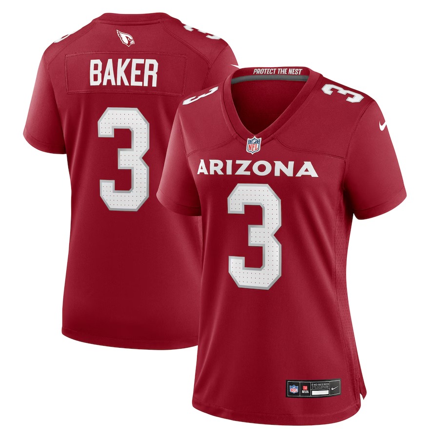 Women's Arizona Cardinals Budda Baker Nike Cardinal Team Game Jersey