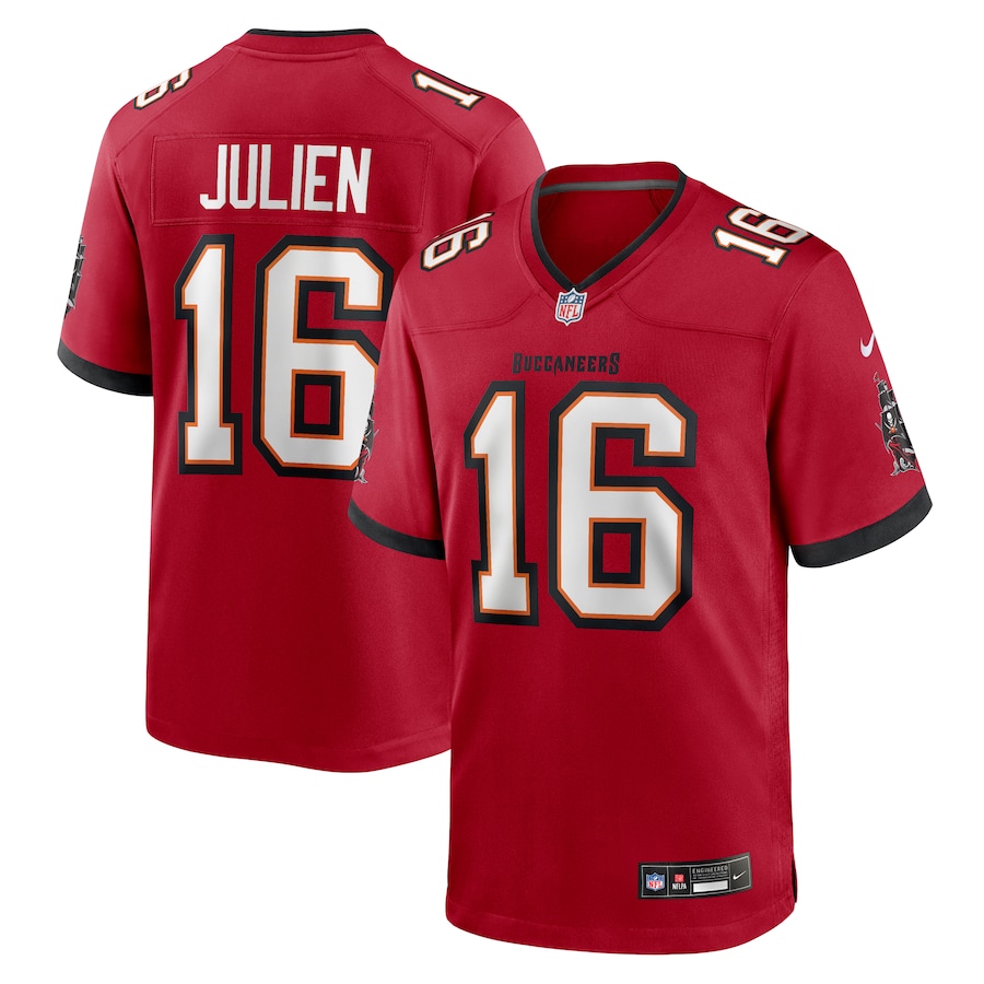 Men's Tampa Bay Buccaneers Jake Julien Nike Red Team Game Jersey