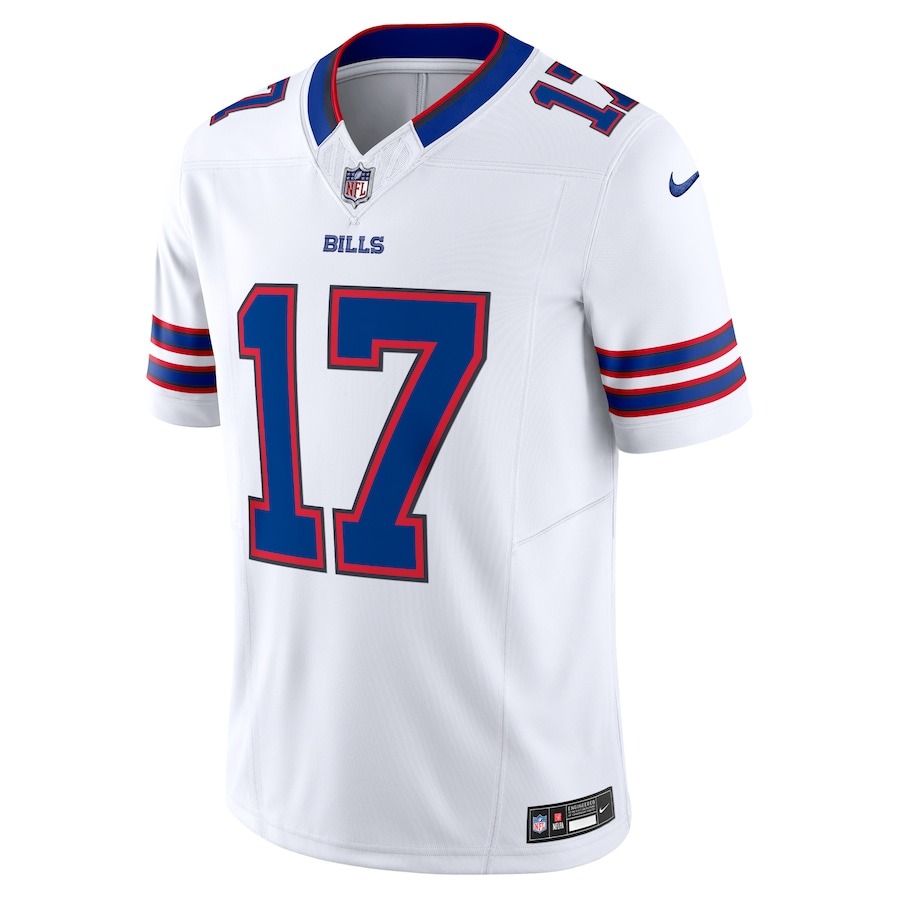 Men's Buffalo Bills Josh Allen Nike White Vapor F.U.S.E. Stitched Limited Jersey