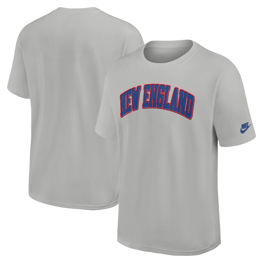 Men's New England Patriots Nike Silver Rewind Max90 Statement T-Shirt