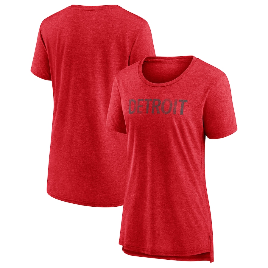 Women's Detroit Red Wings Fanatics Heather Red Special Edition 2.0 Modern T-Shirt