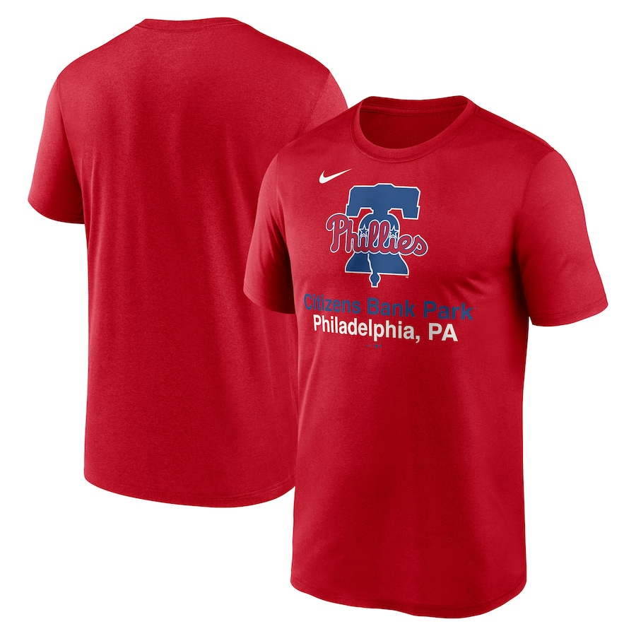 Men's Philadelphia Phillies Nike Red Stadium Legend Performance T-Shirt