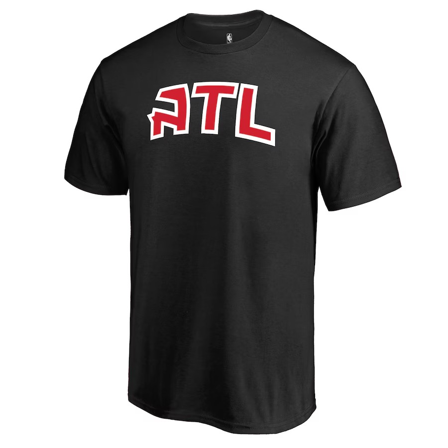 Men's Atlanta Hawks Black Alternate Logo T-Shirt