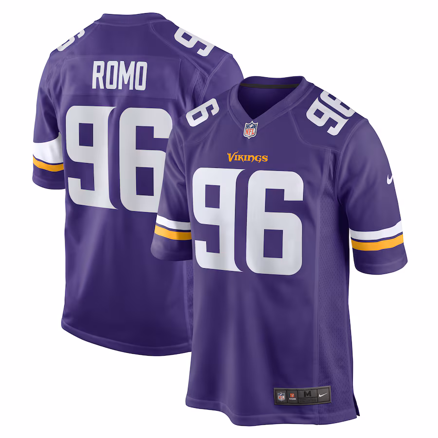 Men's Minnesota Vikings John Parker Romo Nike  Purple Game Jersey