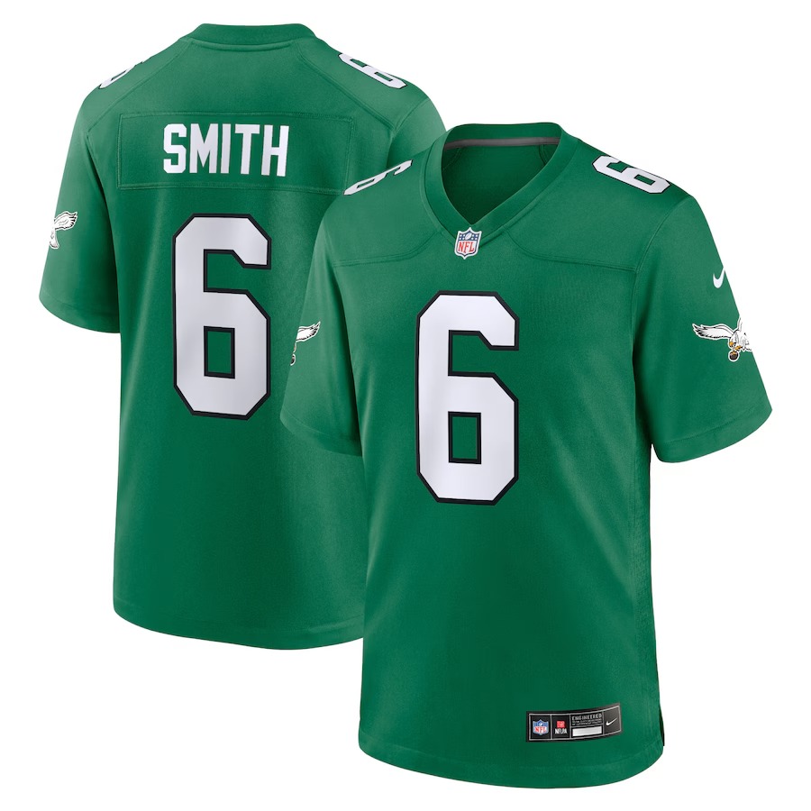 Youth Philadelphia Eagles DeVonta Smith Nike Kelly Green Game Jersey