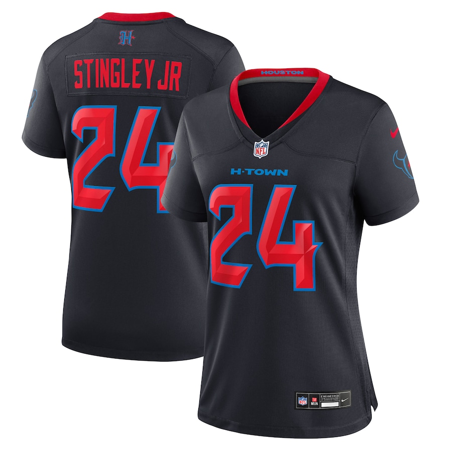 Men's Houston Texans Derek Stingley Jr. Nike Navy Alternate Game Jersey