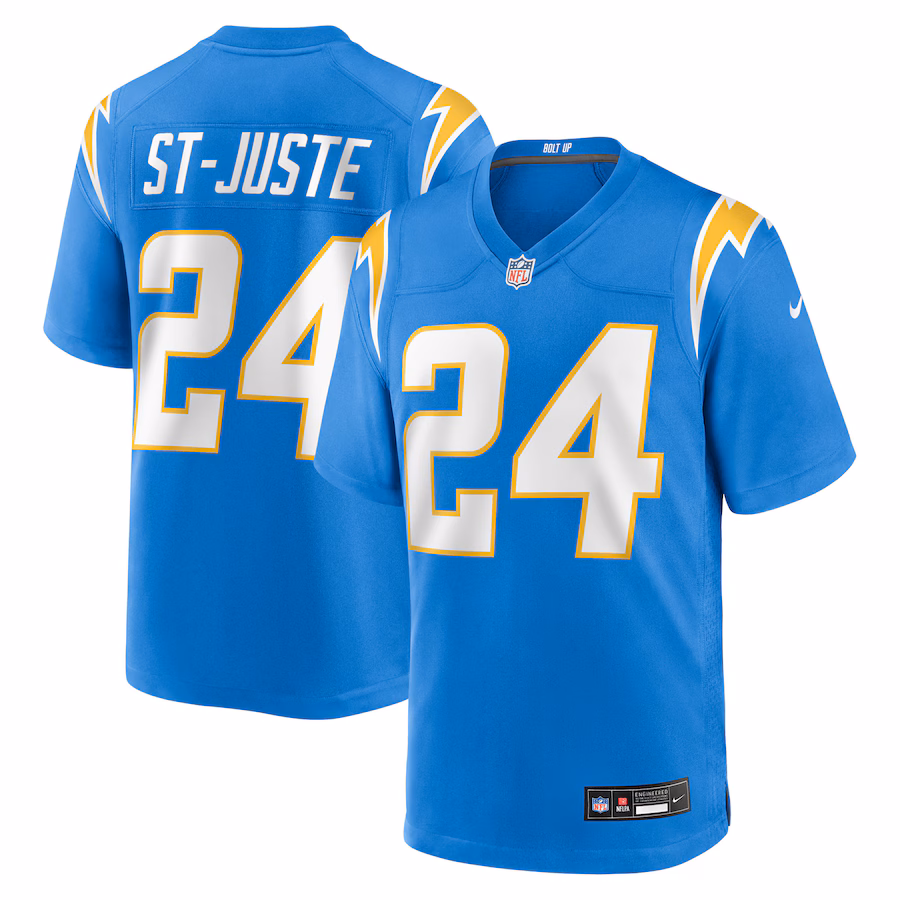Men's Los Angeles Chargers Benjamin St-Juste Nike Powder Blue Team Game Jersey