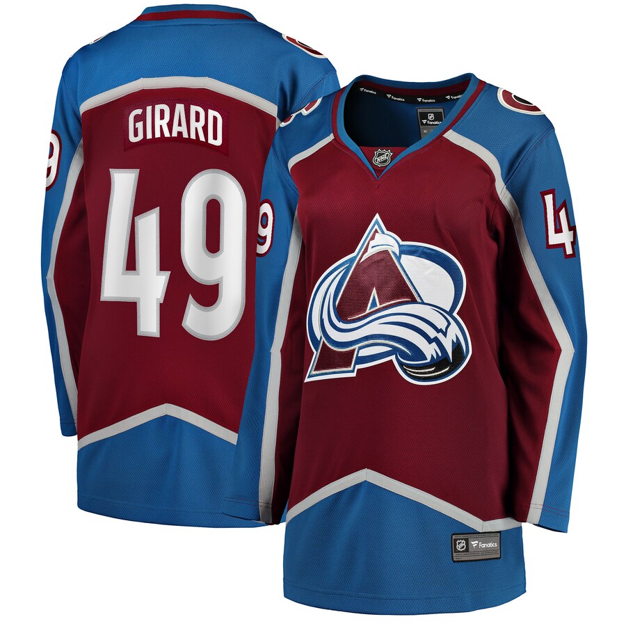 Women's Colorado Avalanche Samuel Girard Fanatics Branded Burgundy Home Breakaway Player Jersey