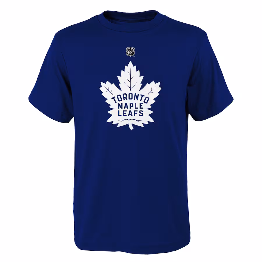 Youth Toronto Maple Leafs Blue Primary Logo T-Shirt