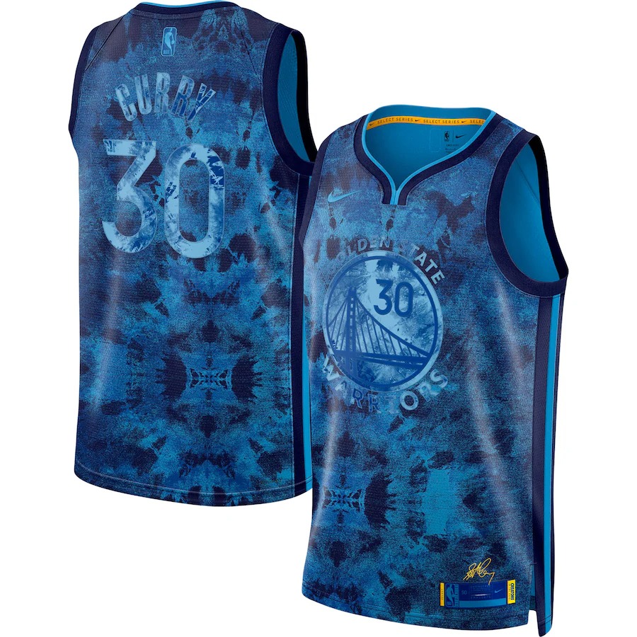 Unisex Golden State Warriors Stephen Curry Nike Royal Select Series Swingman Jersey