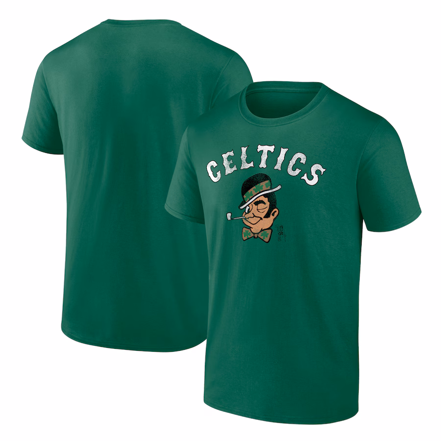 Men's Boston Celtics Kelly Green Push Ahead T-Shirt