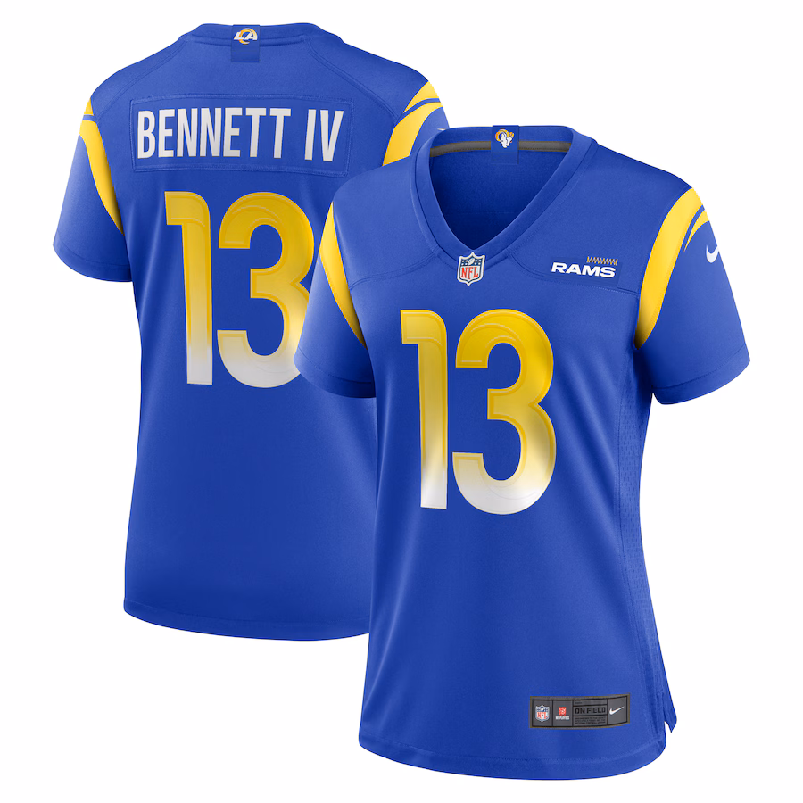 Women's Los Angeles Rams Stetson Bennett Nike Royal Team Game Jersey