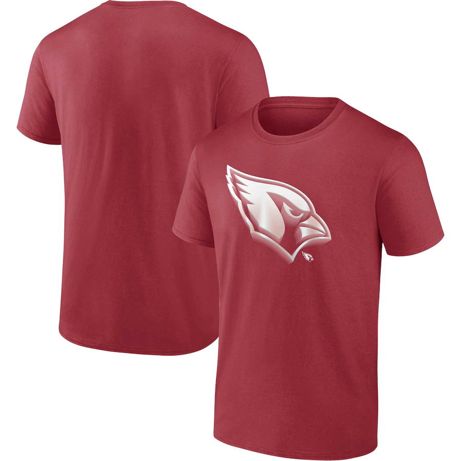 Men's Arizona Cardinals Fanatics Cardinal Chrome Dimension T-Shirt