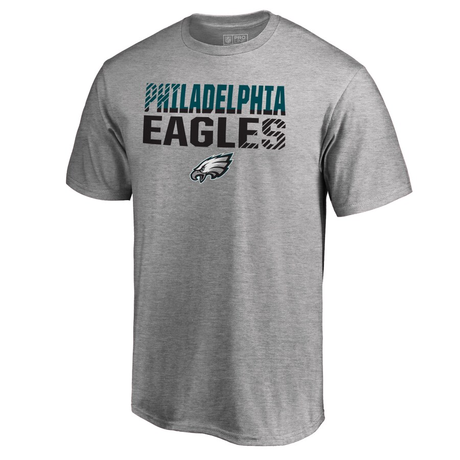 Men's Philadelphia Eagles Ash Iconic Collection Fade Out T-Shirt