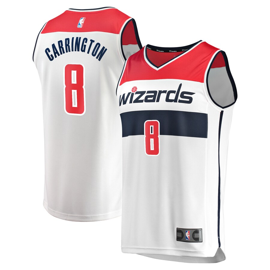 Youth Washington Wizards Carlton Carrington Fanatics White Fast Break Replica Player Jersey - Association Edition