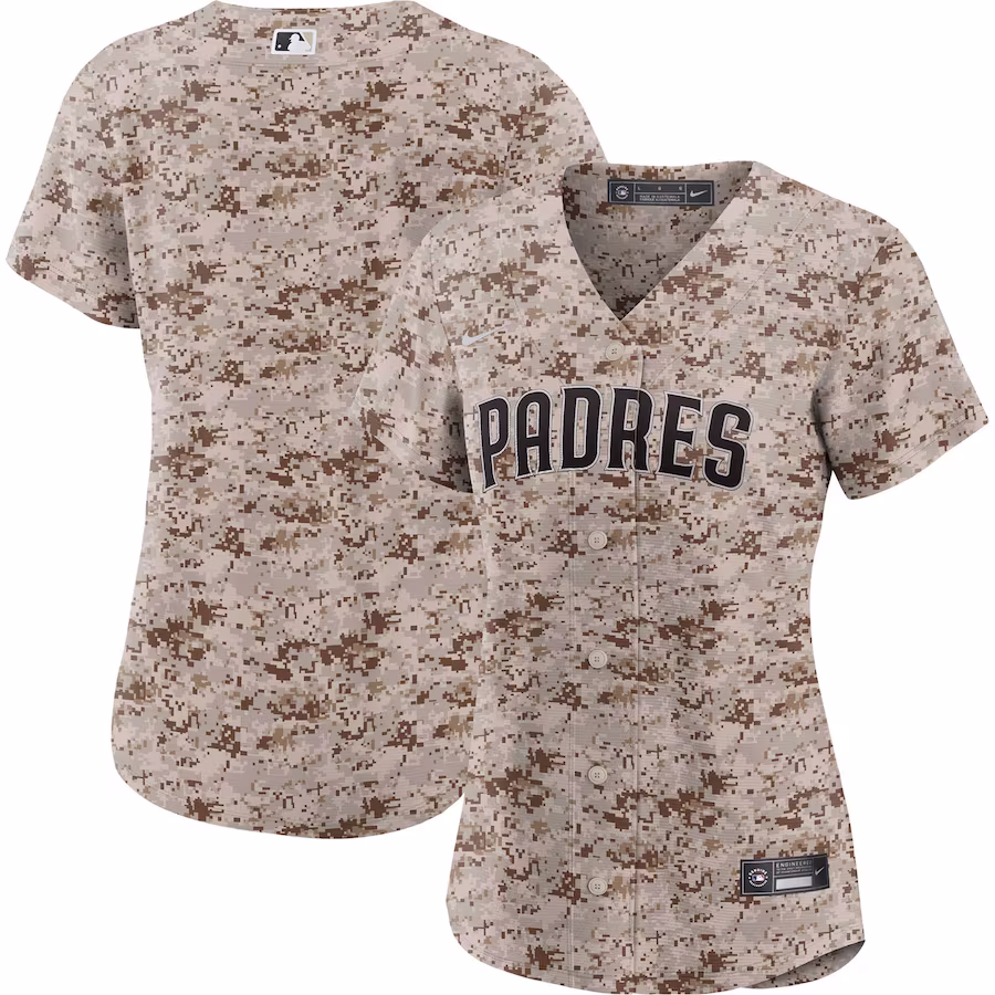 Women's San Diego Padres Nike Camo USMC Alternate Replica Team Jersey
