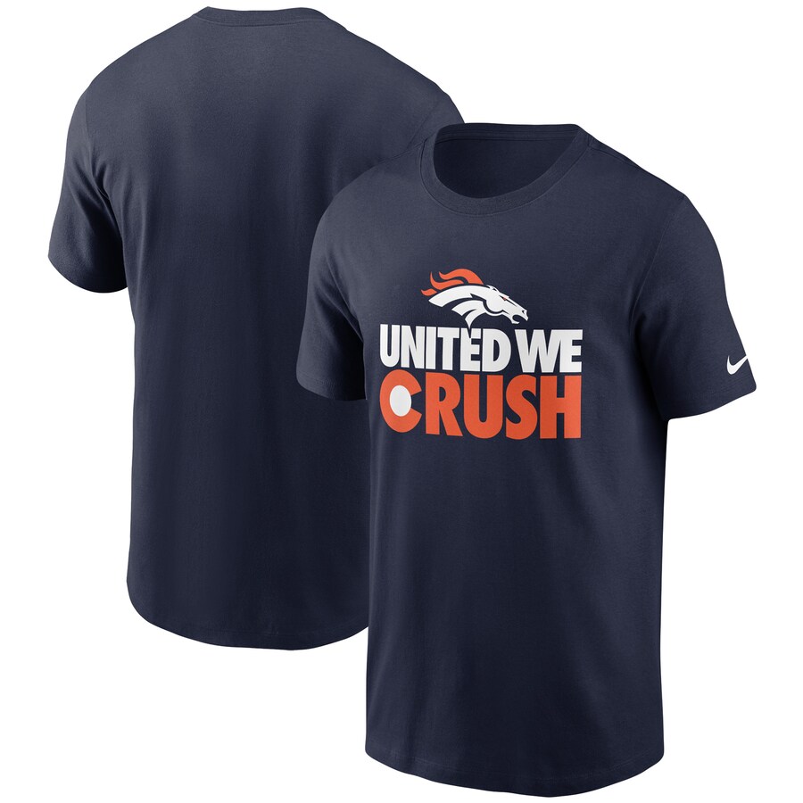 Men's Denver Broncos Nike Navy Hometown Collection Crush T-Shirt