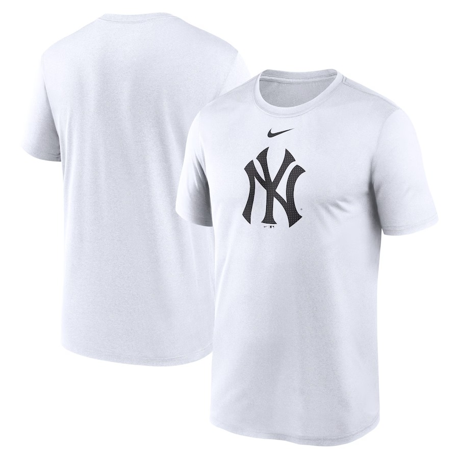 Men's New York Yankees Nike White Legend Fuse Large Logo Performance T-Shirt