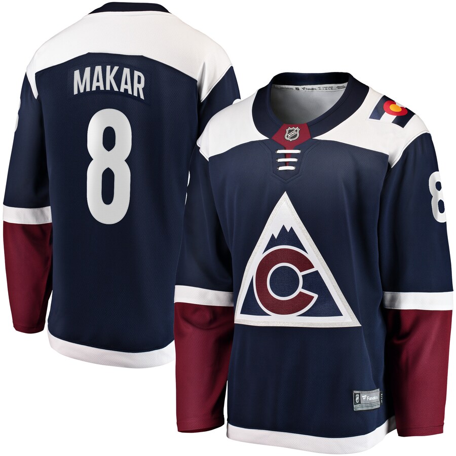Men's Colorado Avalanche Cale Makar Fanatics Branded Navy Alternate 2018/19 Premier Breakaway Player Jersey