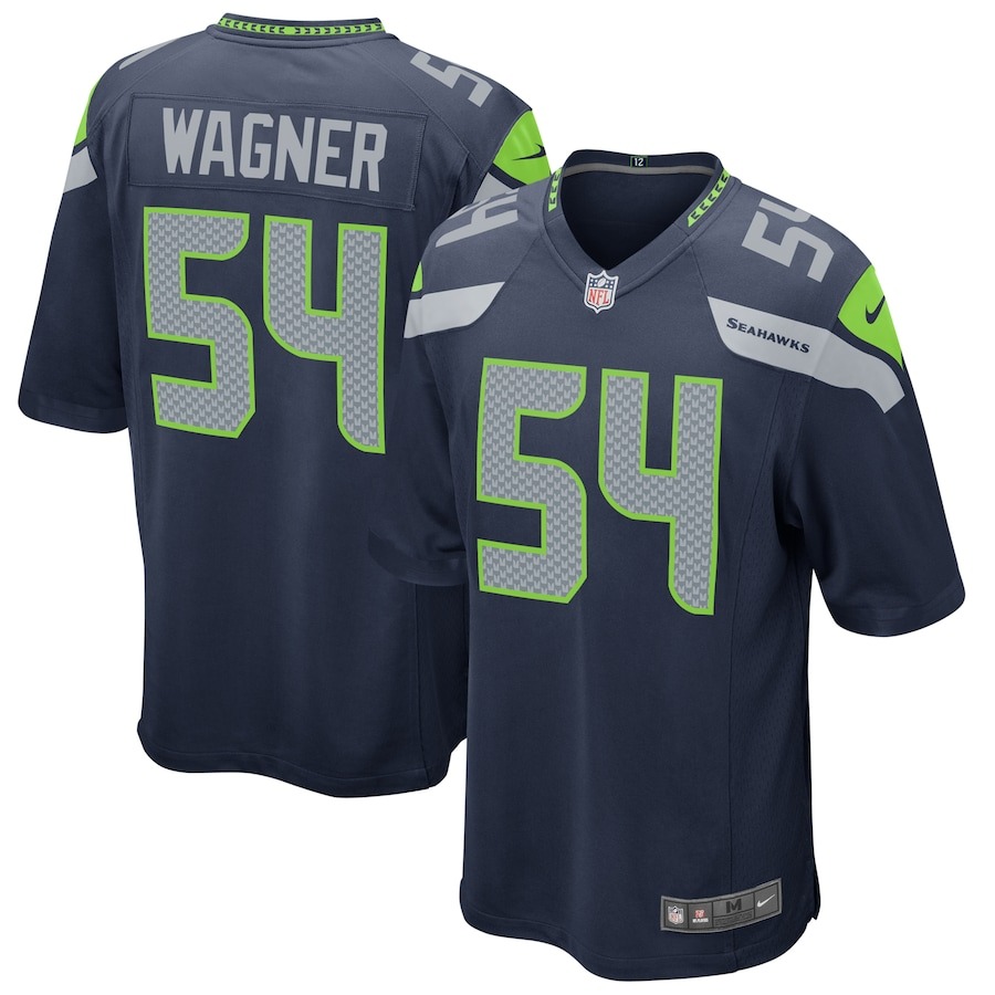 Men's Seattle Seahawks Bobby Wagner Nike College Navy Game Jersey