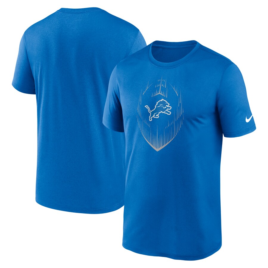 Men's Detroit Lions  Nike Royal Big & Tall Blitz Legend Icon T-Shirt
