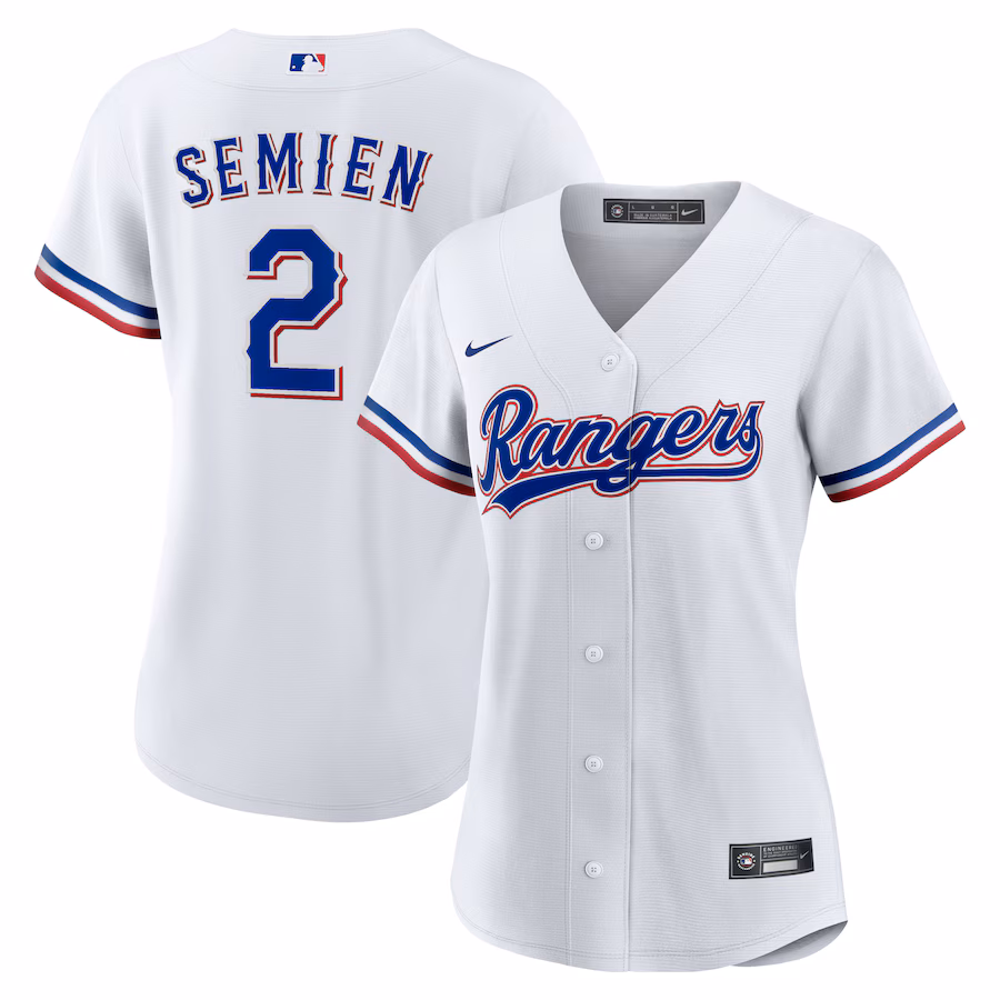 Women's Texas Rangers Marcus Semien Nike White Home Replica Player Jersey