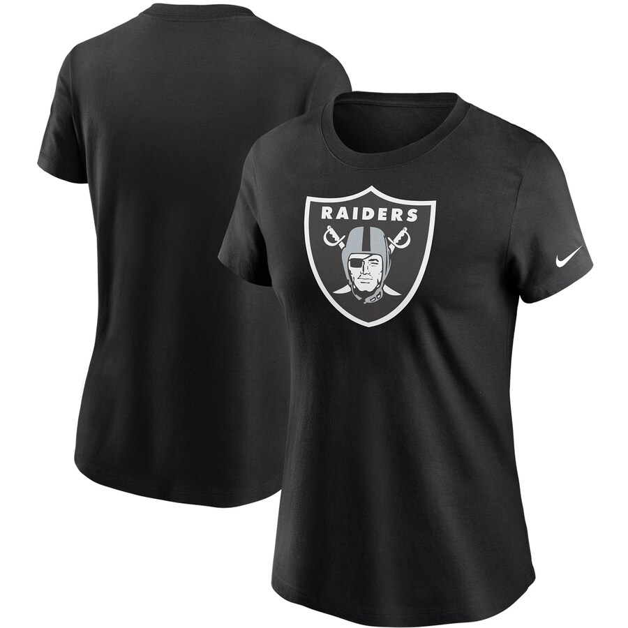 Women's Las Vegas Raiders Nike Black Logo Essential T-Shirt