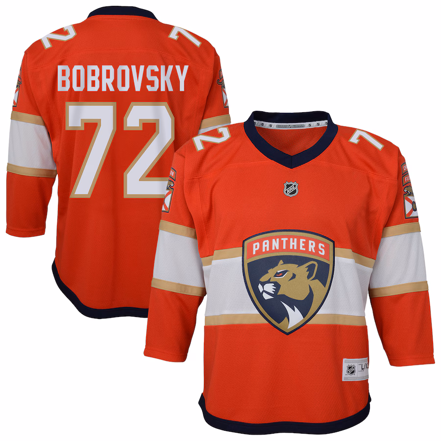 Youth Florida Panthers Sergei Bobrovsky Outerstuff Red Alternate Replica Player Jersey