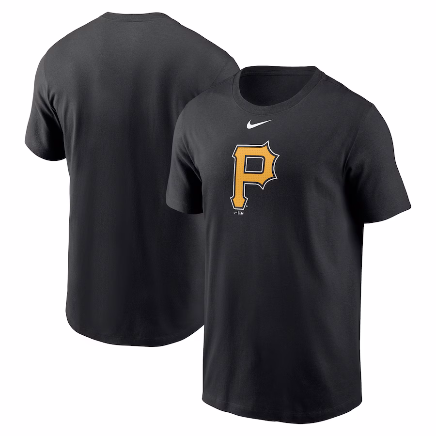 Men's Pittsburgh Pirates Nike Black Fuse Logo T-Shirt