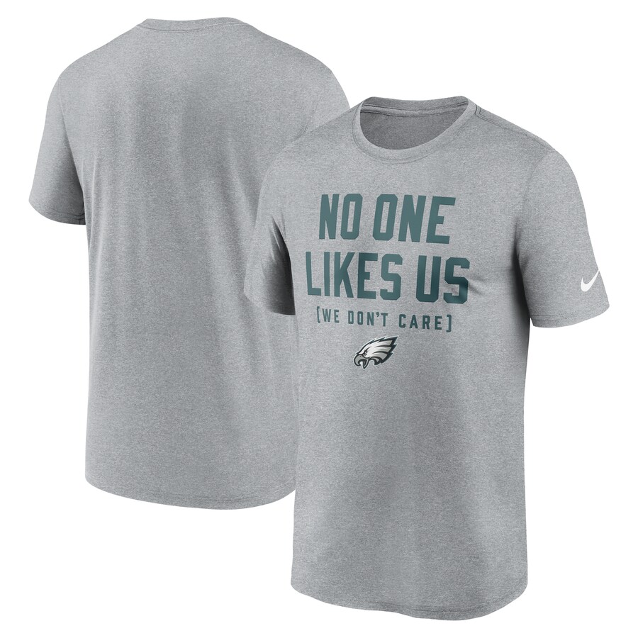 Men's Philadelphia Eagles  Nike Heather Gray Hometown Legend Performance T-Shirt