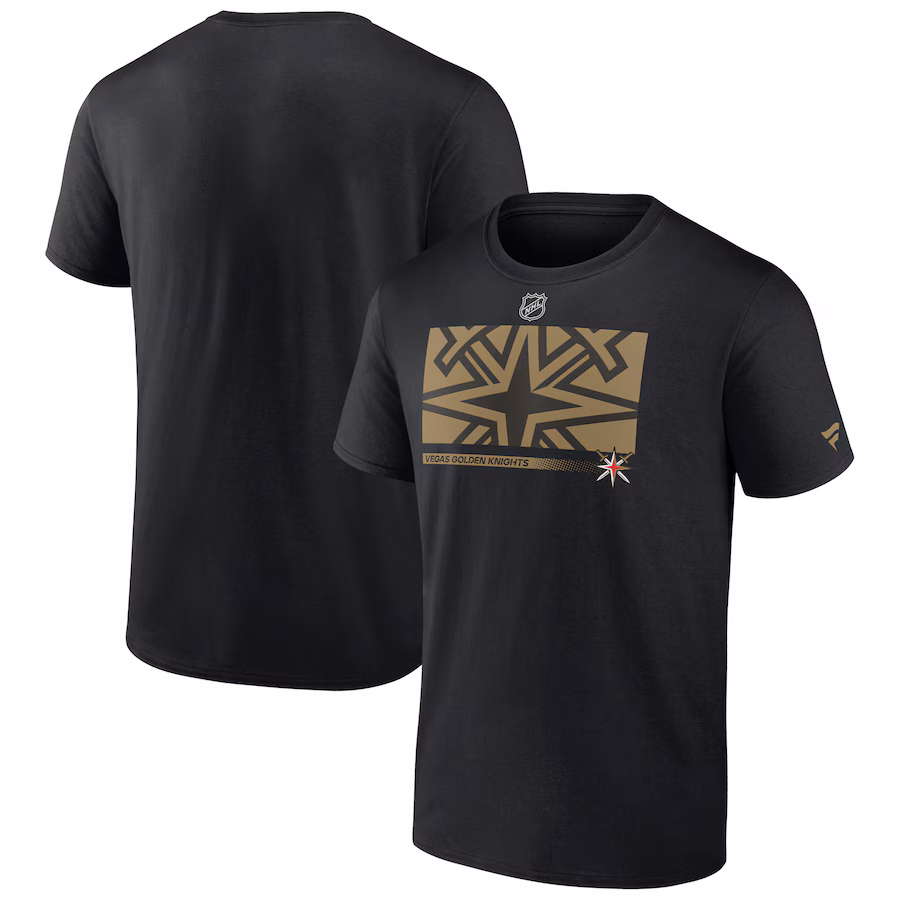 Men's Vegas Golden Knights Fanatics Black Authentic Pro Core Collection Secondary T-Shirt