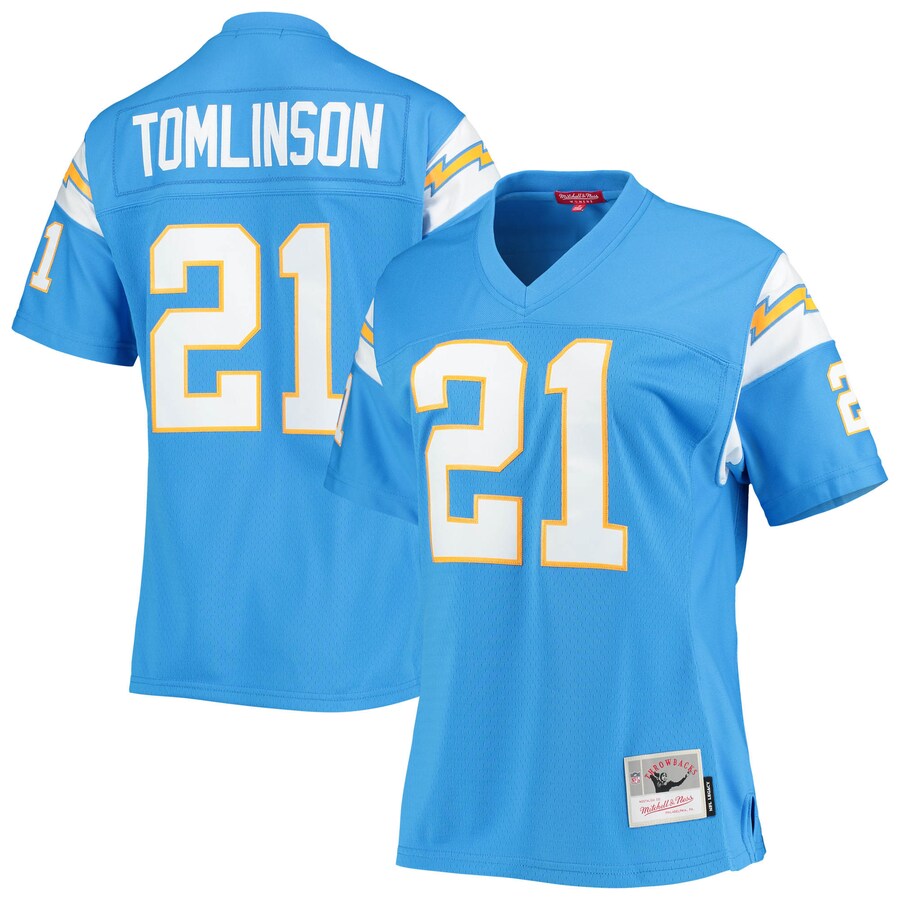 Women's Los Angeles Chargers LaDainian Tomlinson Mitchell & Ness Powder Blue Legacy Replica Player Jersey