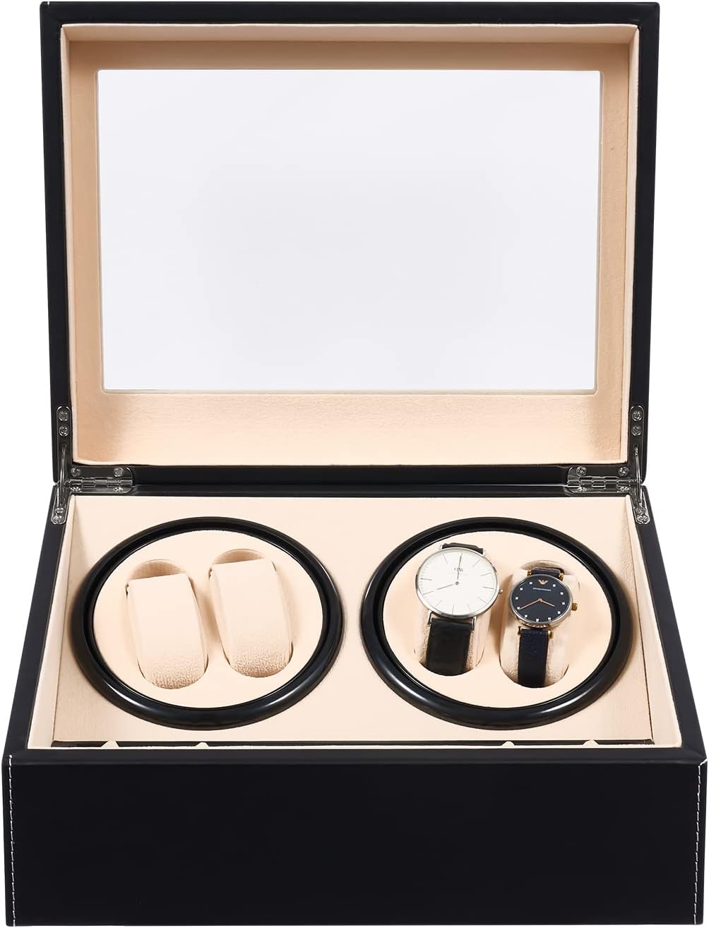 SHZICMY Automatic Watch Winder, 4+6 Automatic Watches Winders Storage Display Box Watch Winders Case