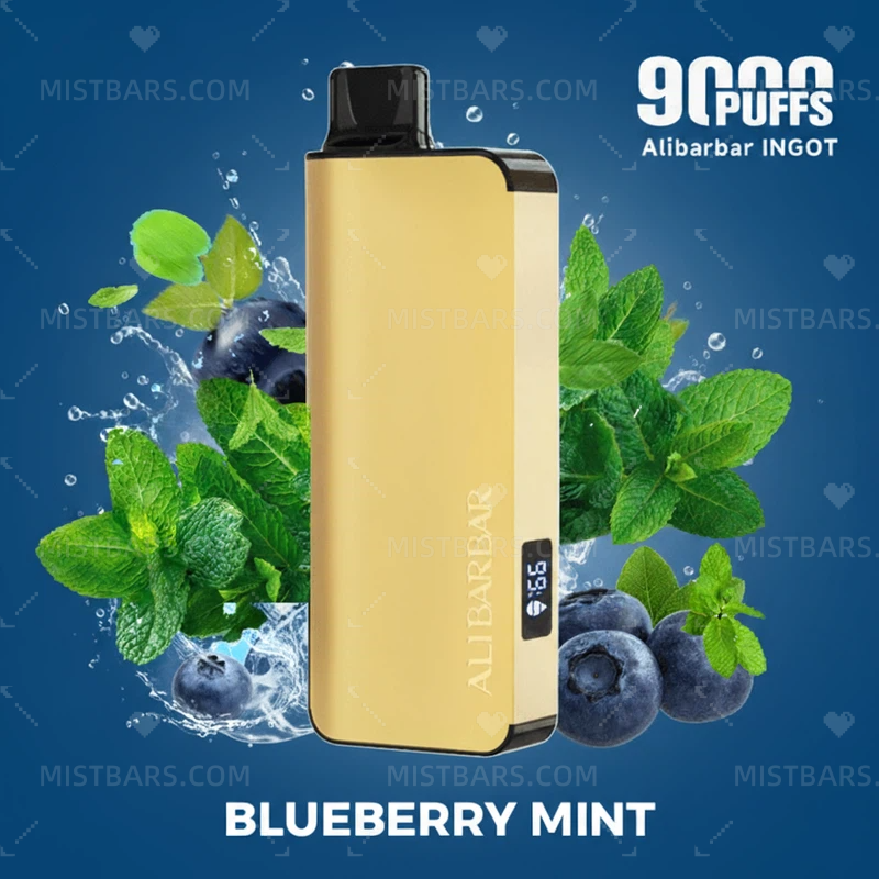 BLUEBERRY MINT ALIBARBAR INGOT 9000 PUFFS