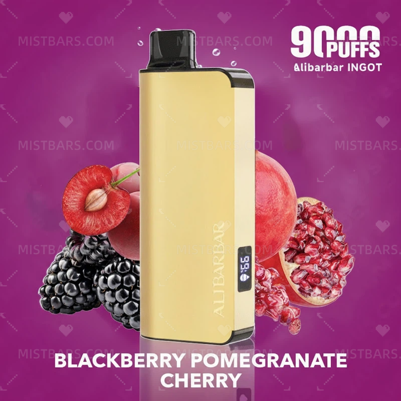 BLACKBERRY POMEGRANATE CHERRY ALIBARBAR INGOT 9000 PUFFS
