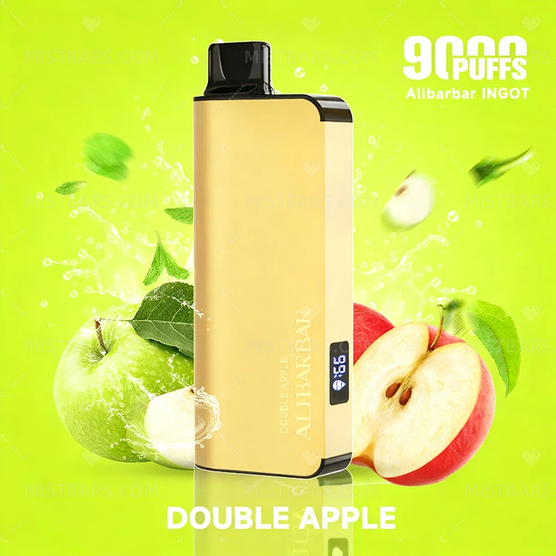 DOUBLE APPLE ALIBARBAR INGOT 9000 PUFFS